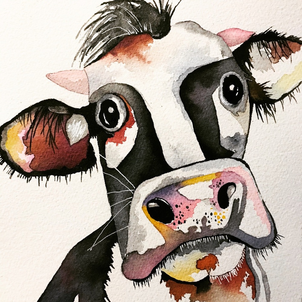 Original watercolor painting decor
